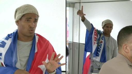 Cuban dissident artist Alcantara lands in US