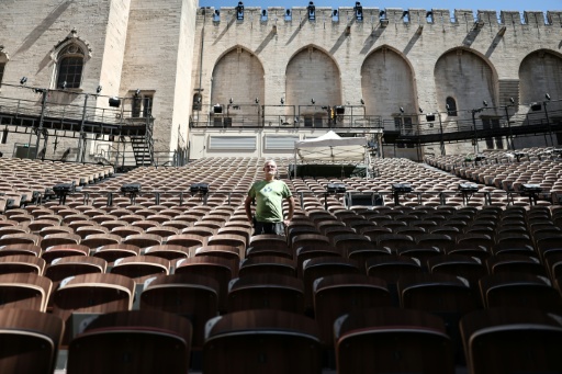 Jérôme Delporte, régisseur général de la cour d'honneur du palais des papes, à la veille de l'ouverture du Festival d'Avignon, le 3 juillet 2026