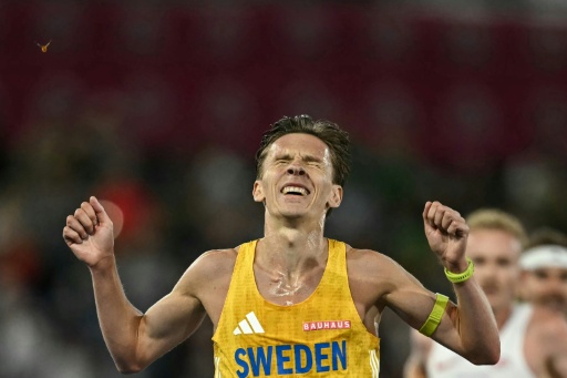 Sweden's Andreas Almgren — Paul ELLIS / AFP
