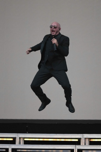 Le rappeur américain Pitbull en concert, le 10 juillet 2026 à Londres
