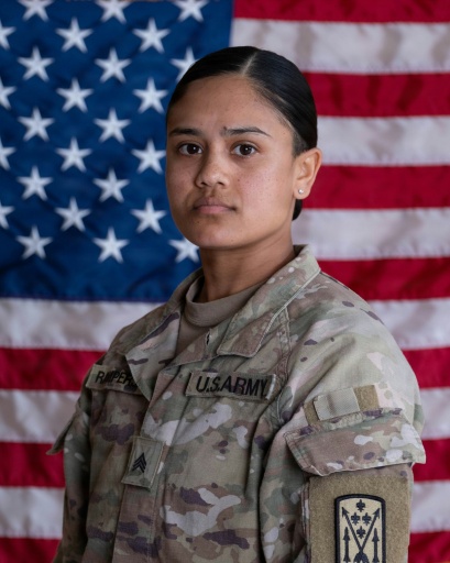 Una imagen obtenida el 22 de julio de 2026 de la militar estadounidense Angel Rampersad, de 28 años, muerta en un ataque contra la Base Aérea de Muwaffaq Salti, en Jordania — Handout / AFP