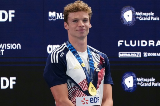 Euro de natation: une soirée dorée pour Léon Marchand et Mary-Ambre Moluh
