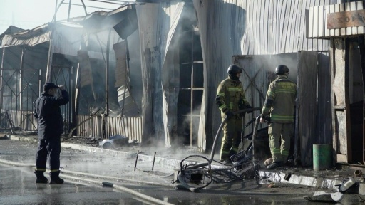 Russian strike destroys market in Kyiv — Sergii VOLSKYI / AFP