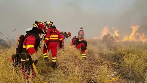 Firefighters battle deadly wildfire in southern Spain