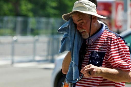 Lors d'un épisode de canicule à Washington, le 3 juillet 2026 — Amid FARAHI / AFP