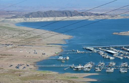 Lake Mead is now just a quarter full after an  abnormally dry winter and scorching temperatures of the hottest July ever recorded in the US — Frederic J. BROWN / AFP