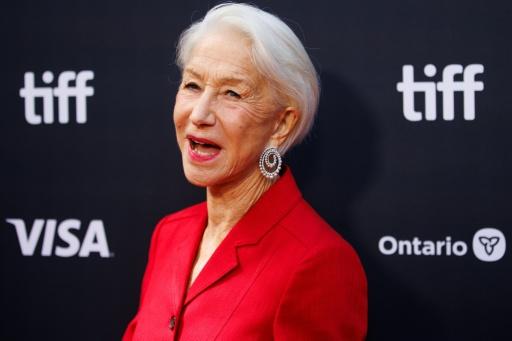 British actor Helen Mirren described playing author Patricia Highsmith in "A Talent for Murder," which premiered at the Toronto Film Festival, as "a fascinating journey to go into her psychology" — Cole Burston / AFP