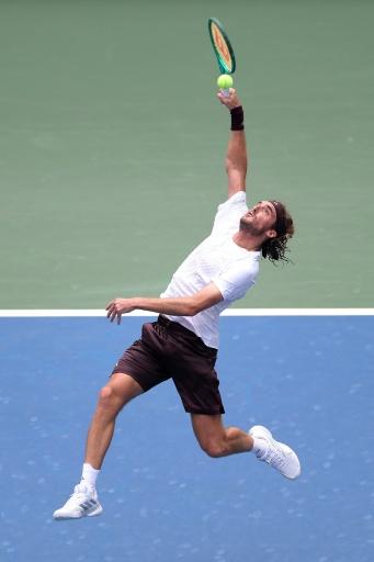 Le Grec Stefanos Tsitsipas au 1er tour de l'US Open le 31 août 2026 à Flushing Meadow — Sarah Stier