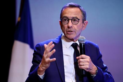 Bruno Retailleau, président des Républicains (LR) et candidat àla présidentielle de 2027, le 31 août 2026 à Boulogne-Billancourt, près de Paris — SIMON WOHLFAHRT / AFP