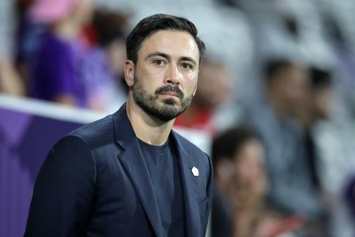 L'entraîneur italien de Lille Davide Ancelotti lors du match de Ligue 1 remporté à Toulouse 1-0, le 3 septembre 2026 au Stadium de Toulouse — Valentine CHAPUIS / AFP