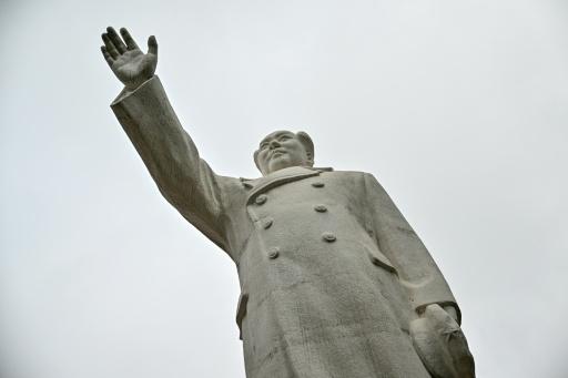 Imagen de una estatua de Mao Zedong en la ciudad norteña china de Shijiazhuang, el 19 de agosto de 2026 — Pedro PARDO / AFP
