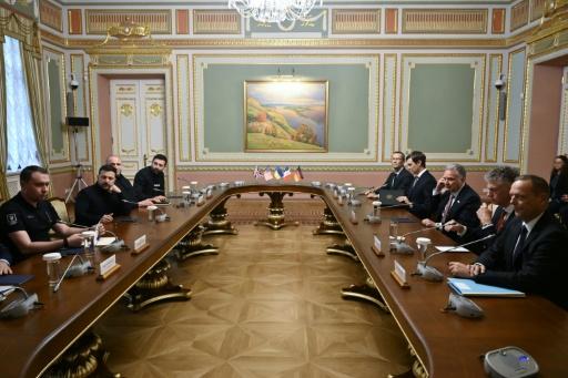 US envoy Steve Witkoff and fellow emissary Jared Kushner were holding talks in Kyiv for the first time — Genya Savilov / AFP