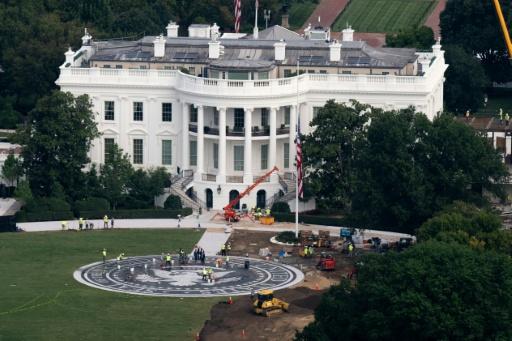 US President Donald Trump has said the new White House helipad will be open in time for Chinese President Xi Jinping's visit — SAUL LOEB / AFP