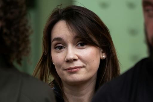 La chroniqueuse pro-russe Xenia Fedorova à Paris ,le 12 avril 2025 — Xavier GALIANA / AFP
