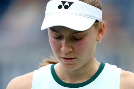 La kazaja Elena Rybakina se retiró por lesión en los cuartos de final del WTA 1000 de Cincinnati el 20 de agosto de 2026 — MATTHEW STOCKMAN