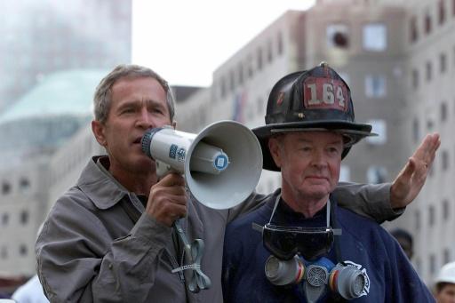 Ex-president Bush remembers 9/11 through exhibit of his art