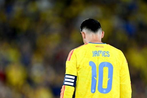 El centrocampista colombiano James Rodríguez, durante el partido amistoso entre Colombia y Costa Rica disputado el 1 de junio de 2026 en Bogotá — Raúl Arboleda / AFP