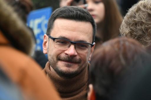 L'opposant russe Ilya Yashin à Berlin, le 17 novembre 2024 — RALF HIRSCHBERGER / AFP