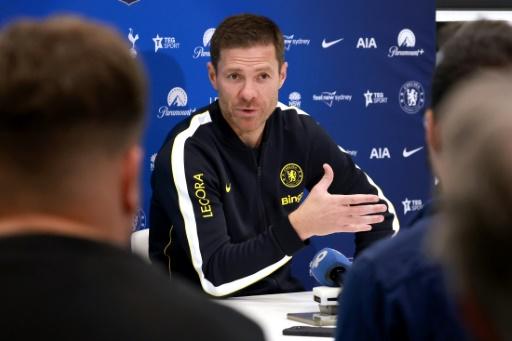 El entrenador español del Chelsea Xabi Alonso da una rueda de prensa durante la gira de pretemporada en Australia, el 31 de julio de 2026 en Sídney — DAVID GRAY / AFP