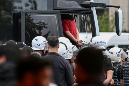 Dozens of people were arrested in the protests, which began after LGBTQ activists were targeted last weekend — Ozan KOSE / AFP