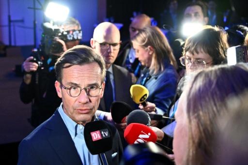 Le Premier minsitre suédois sortant Ulf Kristersson, à Stockholm le 14 septembre 2026 — Christine Olsson/TT / AFP