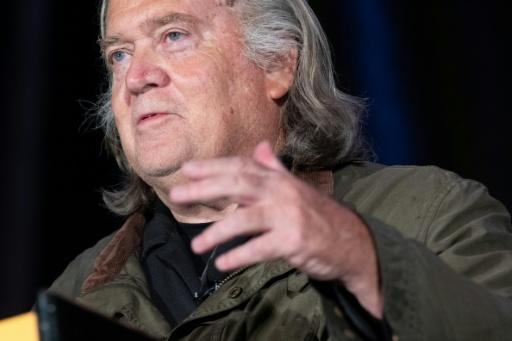 Steve Bannon cast the tech industry's executives as untrustworthy converts to caution — SAUL LOEB / AFP