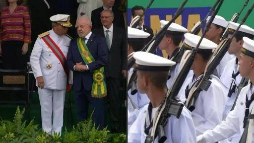 Brésil: le président Lula assiste au défilé militaire de la fête de l'Indépendance