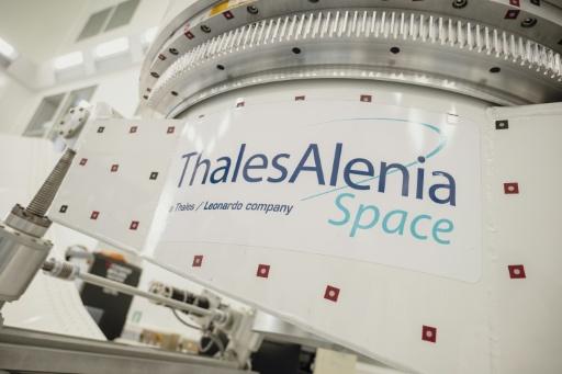 Les installations de Thales Alenia Space à Cannes, dans le sud-est de la France, le 16 avril 2026 — Frederic DIDES / AFP