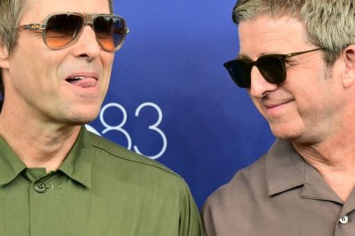 Liam (left) and Noel's reconciliation was helped by the budding relationships between their children — Stefano RELLANDINI / AFP