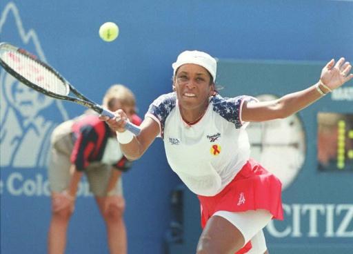 Zina Garrison, shown here in 1995, competing at the US Open, where she was a two-time semi-finalist — TIMOTHY A. CLARY / AFP