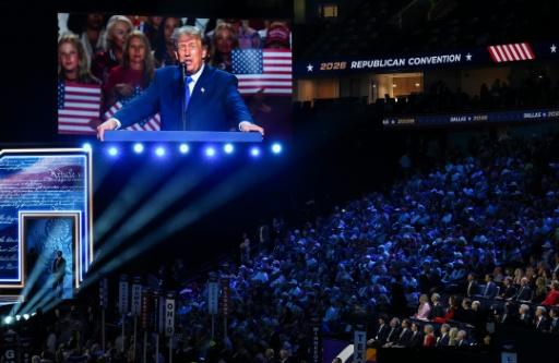 Le président américain Donald Trump s'exprime lors d'une convention républicaine, le 9 septembre 2026 à Dallas aux Etats-Unis — Eric Lee / AFP