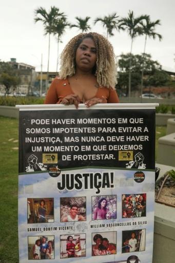 Sonia Bonfim Vicente posa para una fotografía durante una entrevista con AFP en el parque de Madureira, Rio de Janeiro, el 5 de septiembre de 2026 — Ivan PISARENKO / AFP