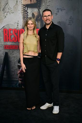 US comedian and his wife US actress and singer Sara Paxton attended the premiere of 'Resident Evil' in Los Angeles — Frederic J. Brown / AFP