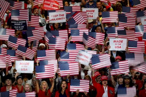 Des spectateurs lors de la convention républicaine au American Airlines Center de Dallas, au Texas, le 9 septembre 2026 — Patrick T. Fallon / AFP