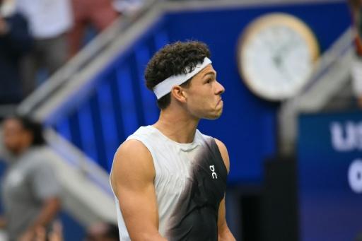 El tenista estadounidense Ben Shelton, durante la final del US Open, en Nueva York, el 13 de septiembre de 2026 — Angela Weiss / AFP