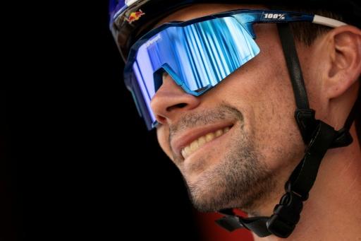 Le Slovène Primoz Roglic, quadruple vainqueur du Tour d'Espagne, le 6 septembre 2026 lors de l'étape arrivant à Cordoue — JORGE GUERRERO / AFP