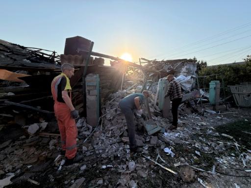 The aftermath of an air strike in Zaporizhzhia, southern Ukraine — Daria Nazarova / AFP